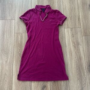 Tommy Hilfiger Magenta Polo Mini Dress Size M